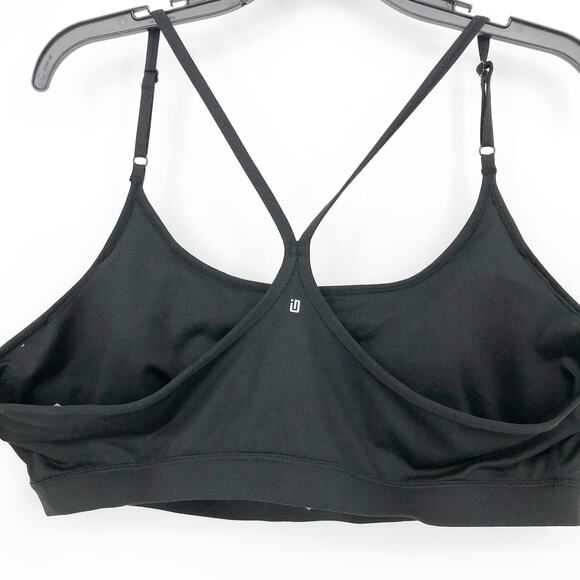 IDEOLOGY Women's Sports Bra Black Size 3X Solid Low-Impact Cross Straps NWT - Picture 6 of 8